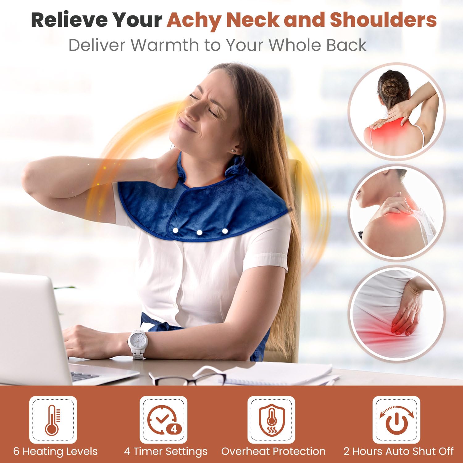 Jubeoyey minuterie réglable 4 options 30-120 minutes pour une utilisation flexible.