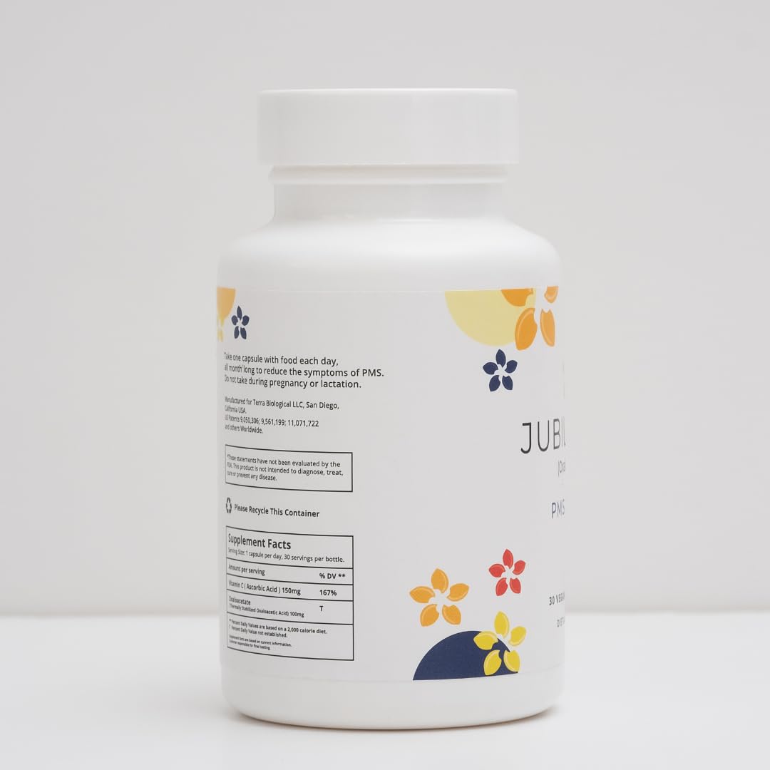 Ingrédients Jubilance – oxaloacétate et vitamine C pour biodisponibilité.