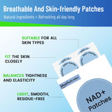 Gros plan sur absorption topique du patch Juebingy NAD+