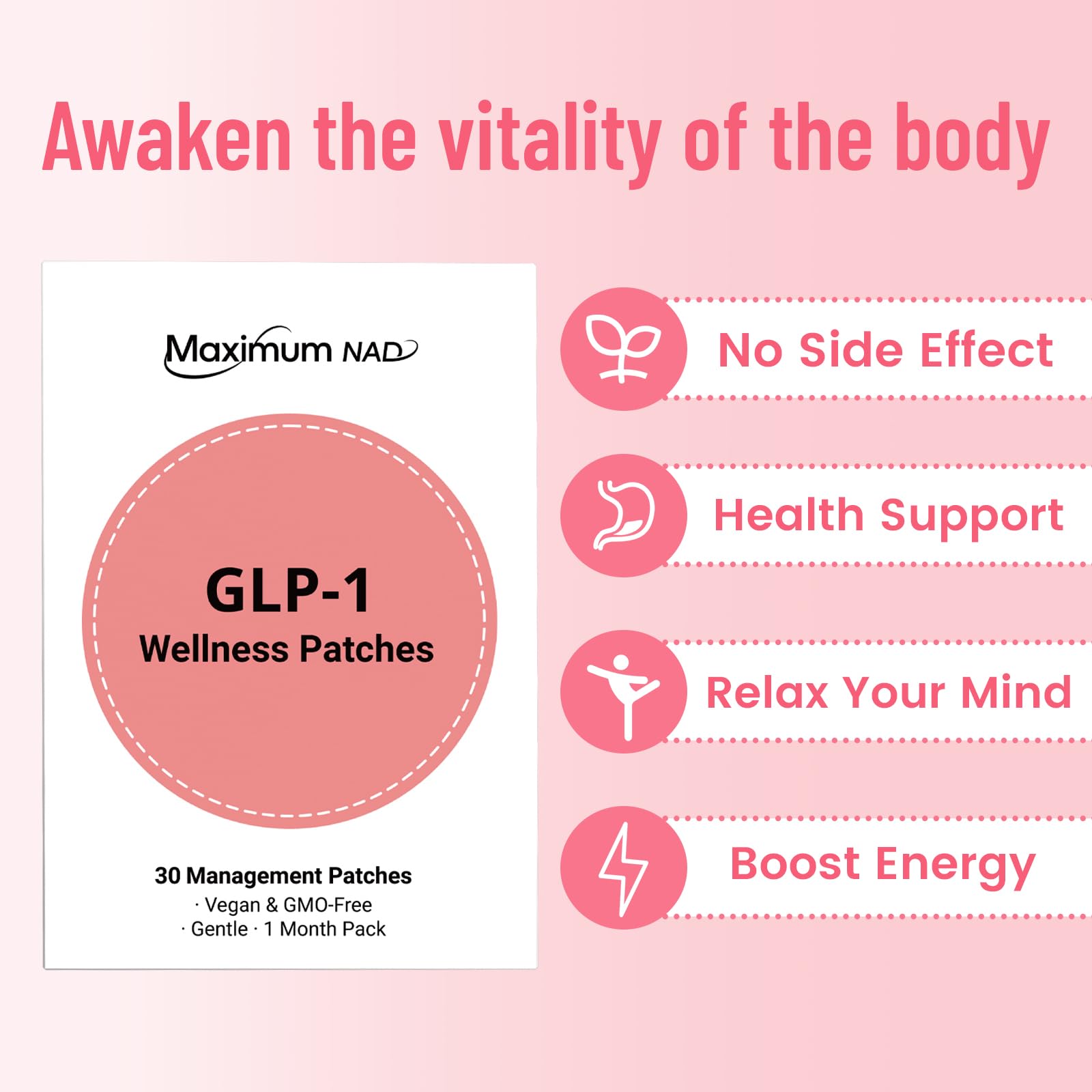 Conception intuitive du patch GLP-1 Juebingy pour application et retrait faciles.
