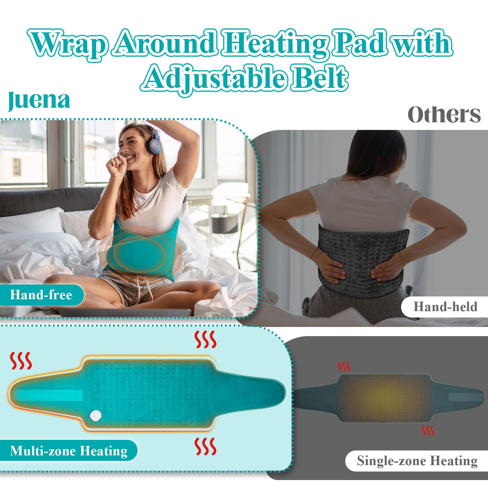 Juena ceinture ajustable permet une utilisation mains libres au travail.