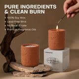 Cire de soja naturelle JueOne offre combustion propre