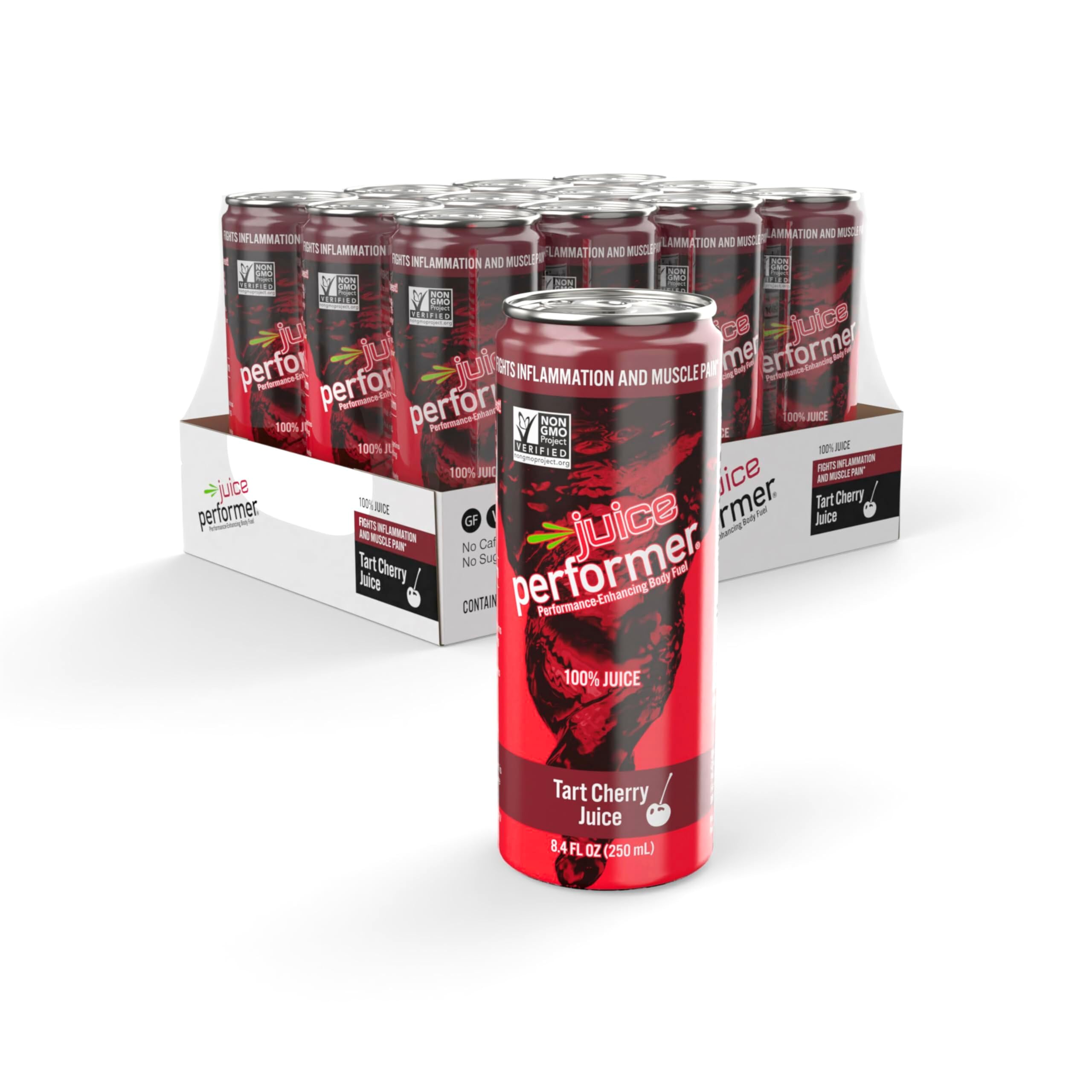 Juice Performer Tart Cherry – Bouteille mettant en évidence les griottes acides et la récupération.