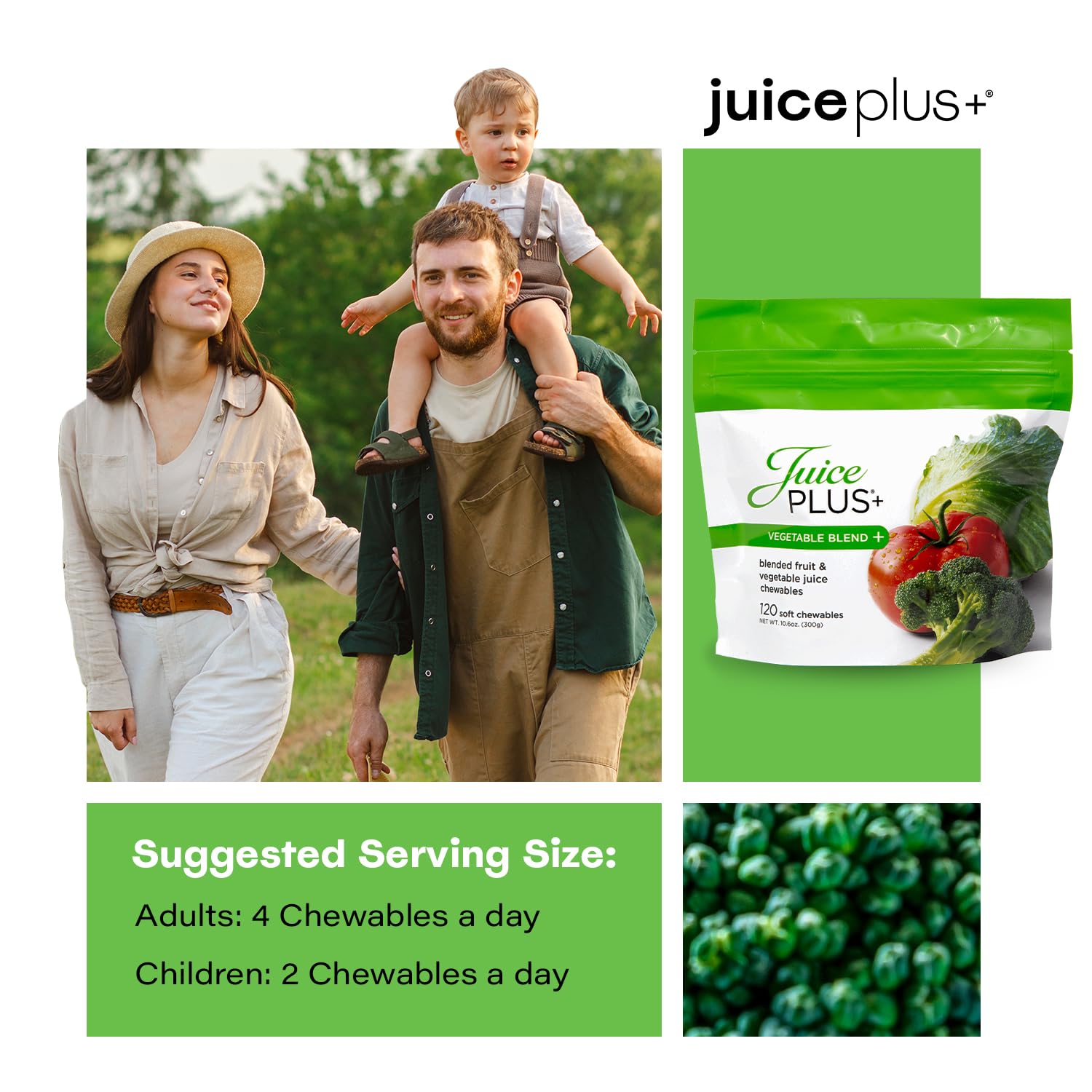 Juice Plus+ gommes légumes complètes: solution pratique pour adultes et enfants