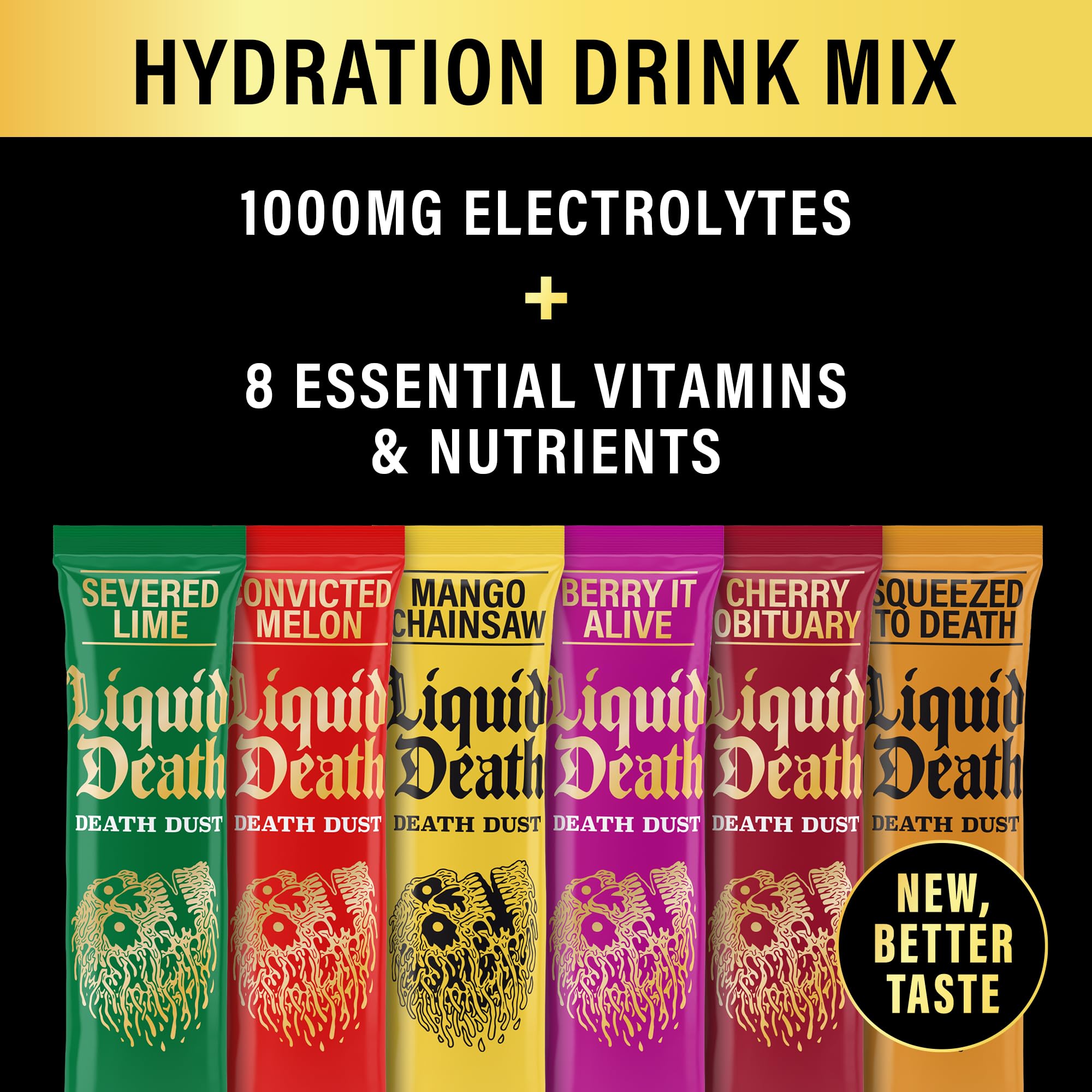 Juicy Mixes Death Dust, baton electrolytique favorisant l'hydratation en déplacement.
