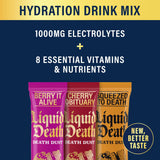 Juicy Mixes stick poudre hydratante cerise funèbre, parfait après l'entraînement.