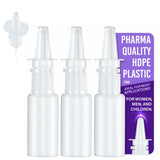 Jully: lot de 3 bouteilles nasales 20 ml, pratiques et réutilisables.