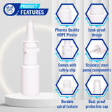 Pulvérisateur nasal Jully avec brume fine pour diffusion homogène.
