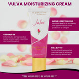 Julva crème féminine - ingredients-shea, douceur et nutrition cutanée.