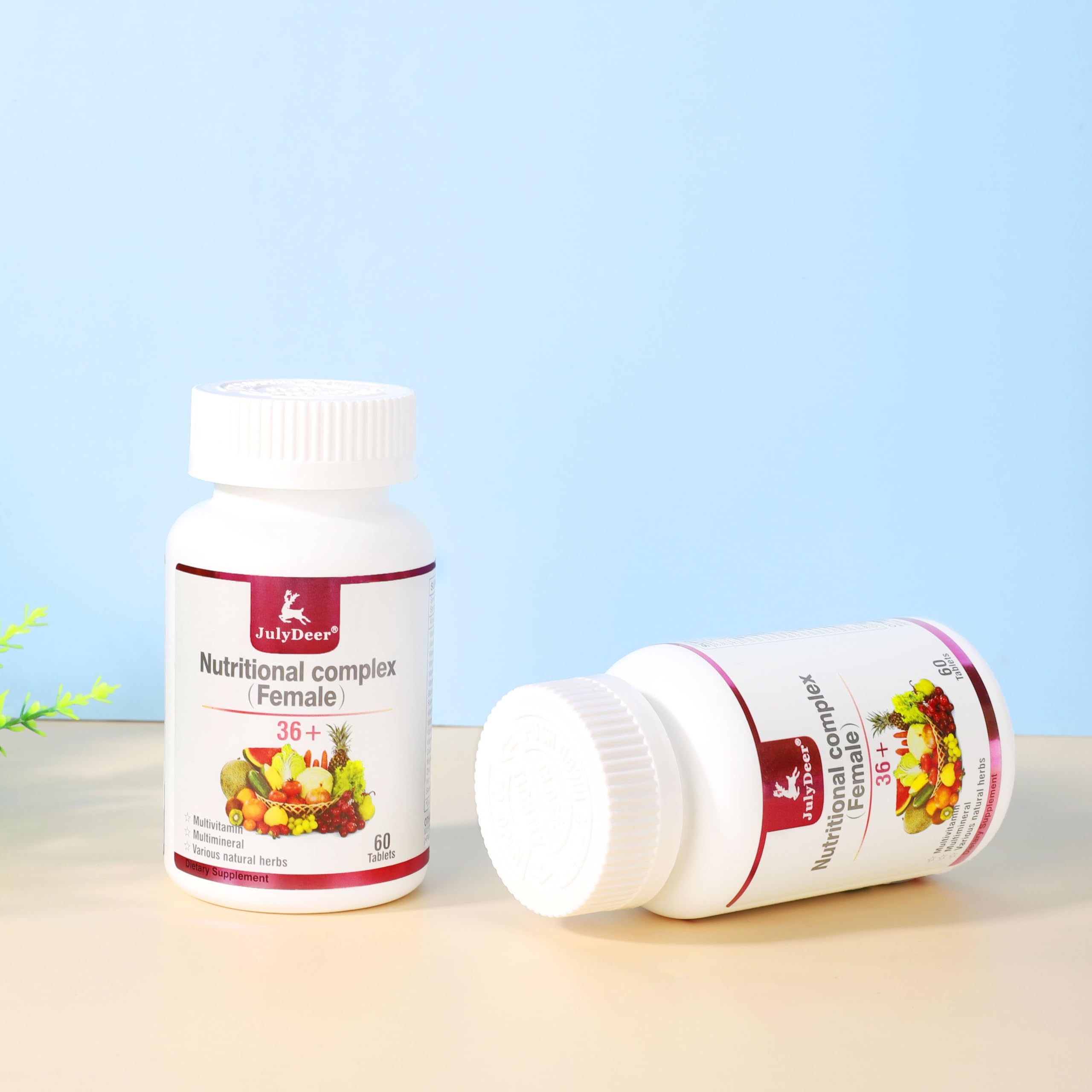 JulyDeer One Daily Multivitamin – gestion du stress potentielle avec extraits végétaux