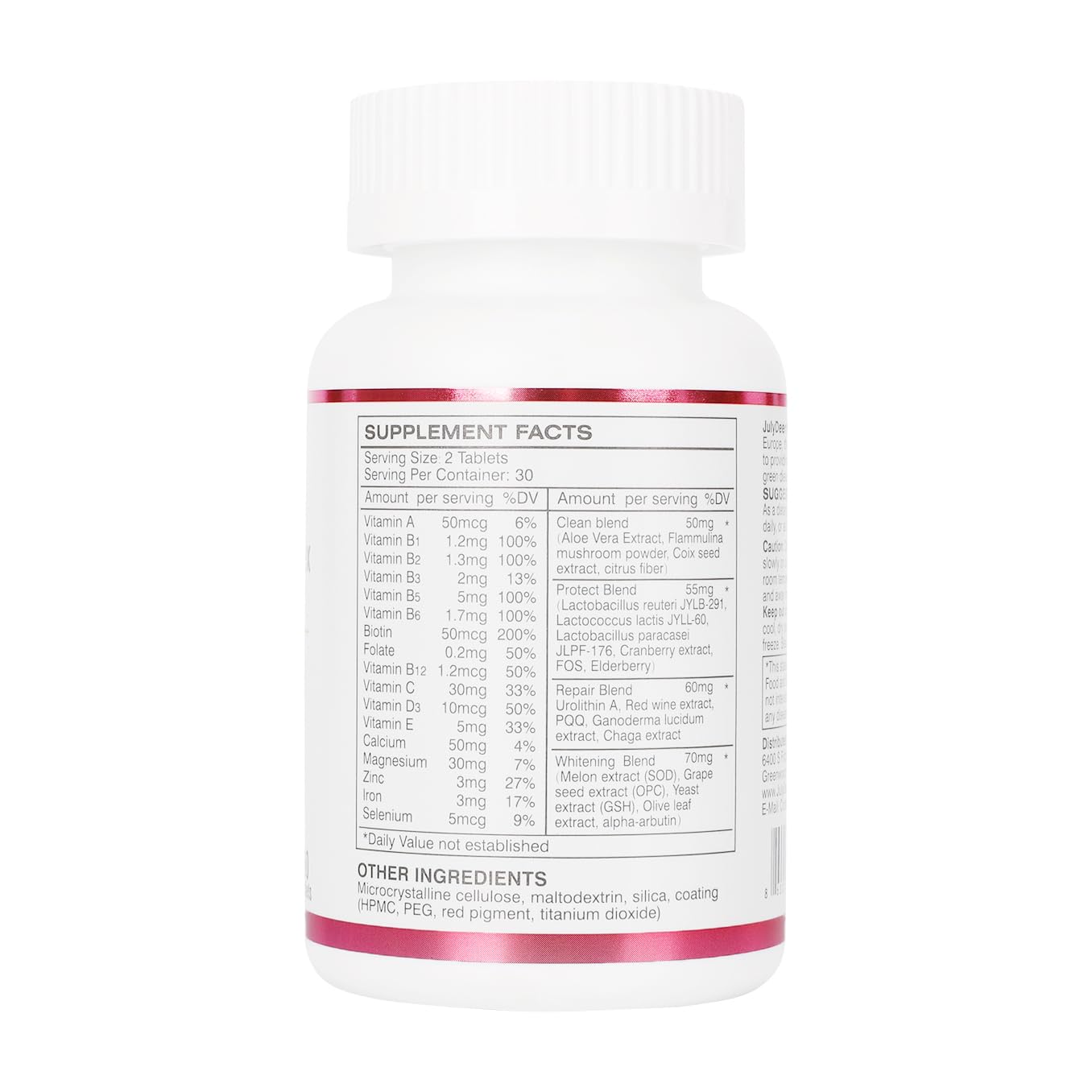 JulyDeer One Daily Multivitamin – soutien immunitaire avec zinc et vitamines essentielles