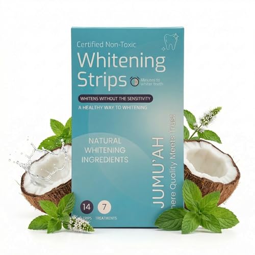 JUMU’AH Strips – emballage et 7 traitements pour un sourire plus clair.