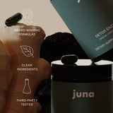 Emballage Juna Detox, produit propre et sans agents de remplissage.