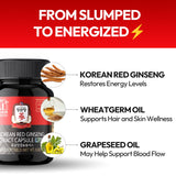 Soutien immunitaire potentiel avec le ginseng rouge Jung Kwan Jang.