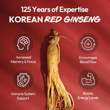 Racines de ginseng Jung Kwan Jang, source naturelle d'énergie.