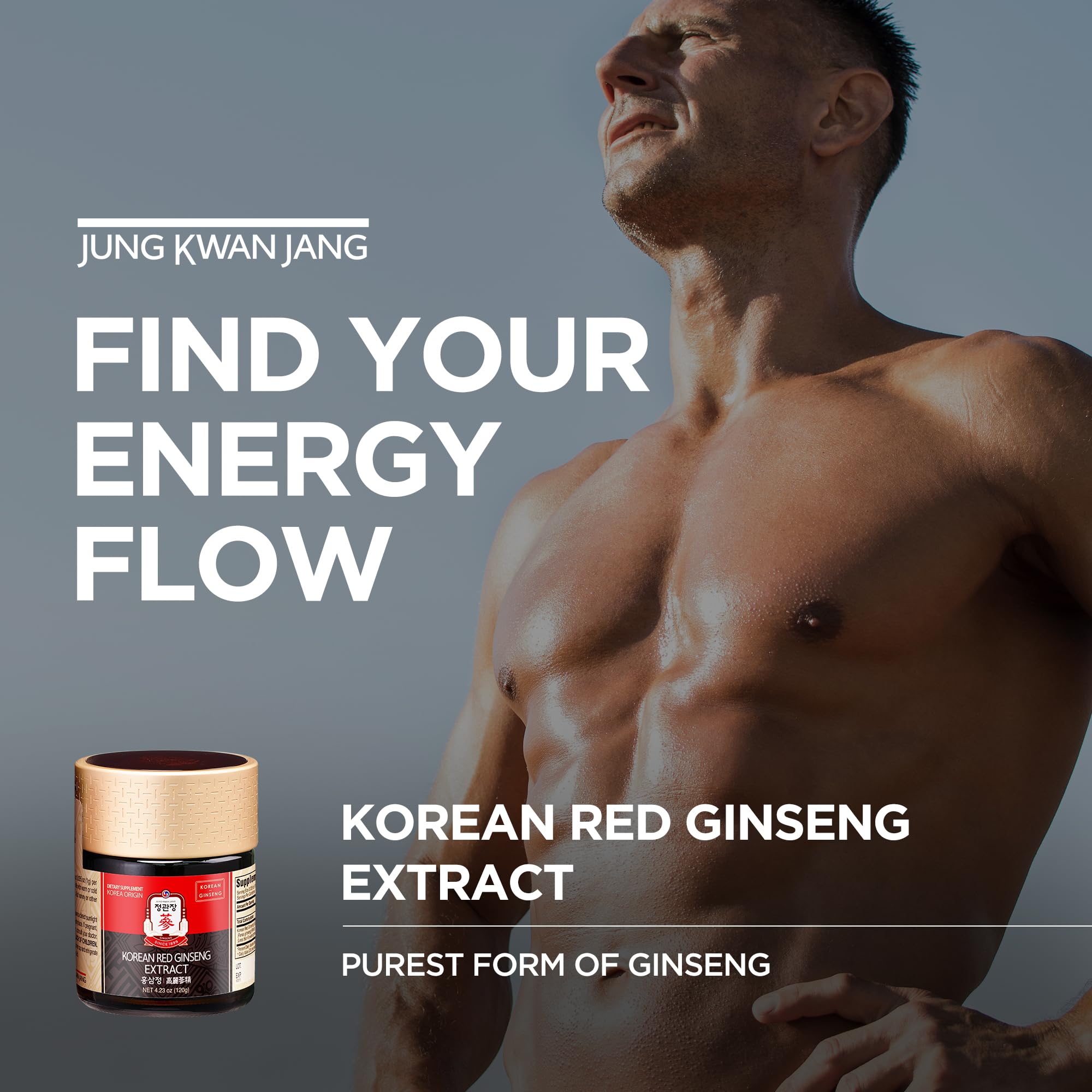 Jung Kwan Jang Ginseng rouge – racine authentique pour soutien et vitalité.