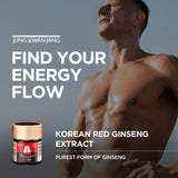Jung Kwan Jang Ginseng rouge – racine authentique pour soutien et vitalité.