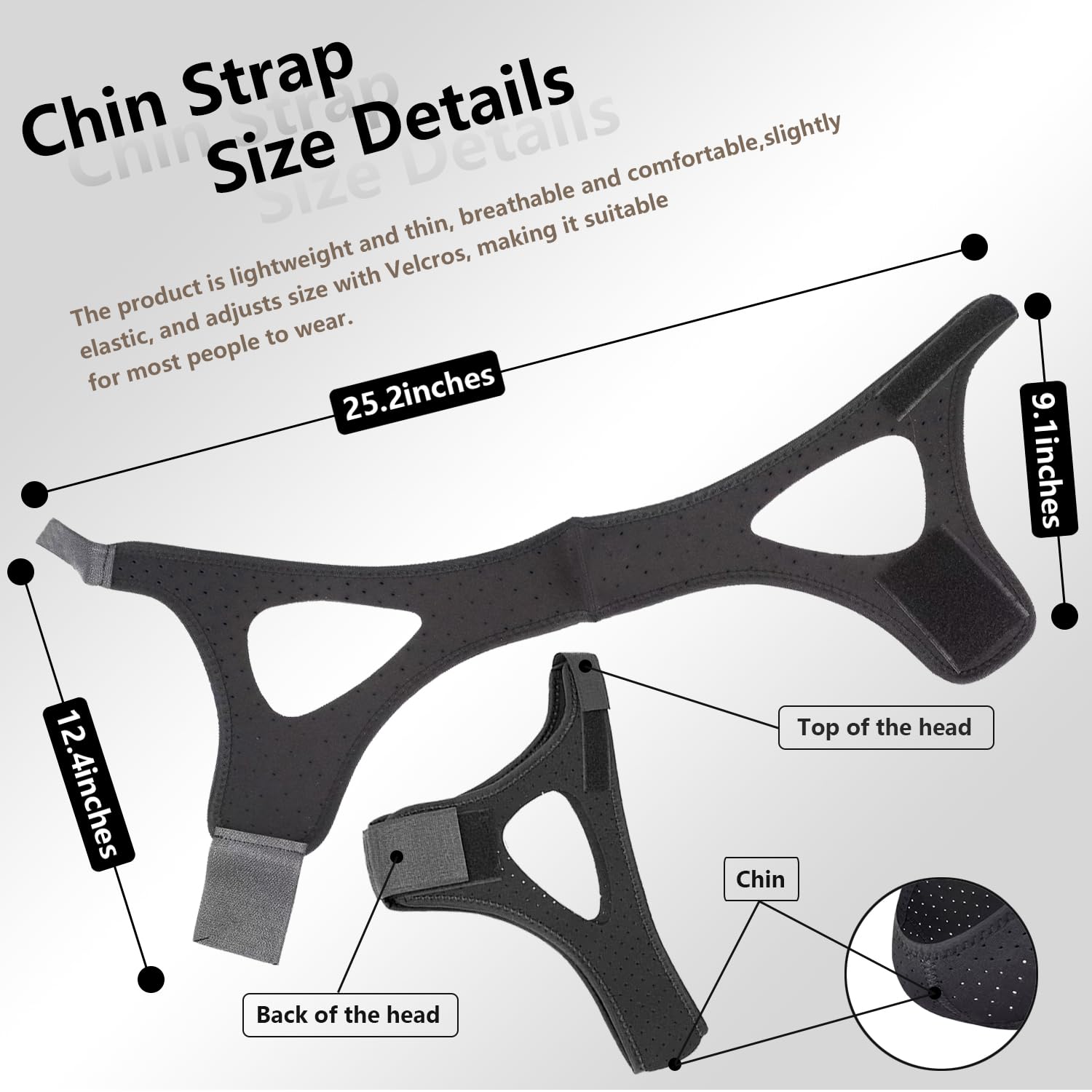 Bandeau menton JUNJIANHUAN usage quotidien, confort durable
