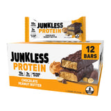 Barre Junkless chocolat cacahuète emballage élégant et pratique pour énergie