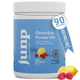 Poudre JUNP électrolytes Berry Lemonade hydratation durable pendant l'entraînement.