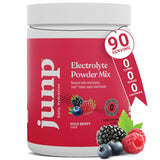 JUNP Électrolytes: poudre sans sucre avec fruits sauvages, hydratation pratique pendant l'effort.