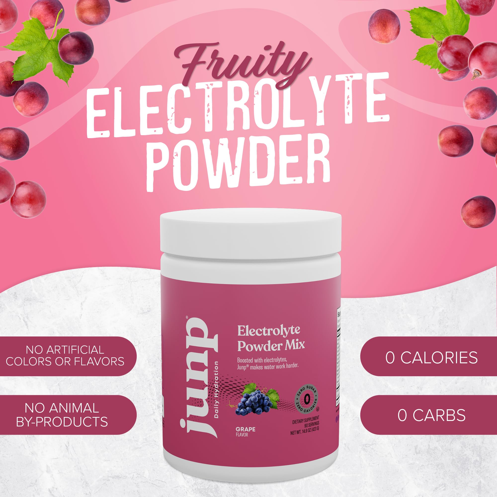 Versement de JUNP Electrolytes dans l eau, dissolution rapide et facile.
