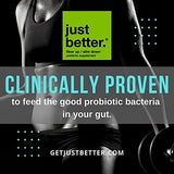 Routine quotidienne avec Just Better, fibre soluble pratique.