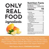JUST INGREDIENTS Mango Lemonade : Mélange prêt à boire après l'entraînement et lors des trajets.
