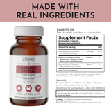 Étiquette transparente JUST INGREDIENTS Berberine montrant la traçabilité des ingrédients.