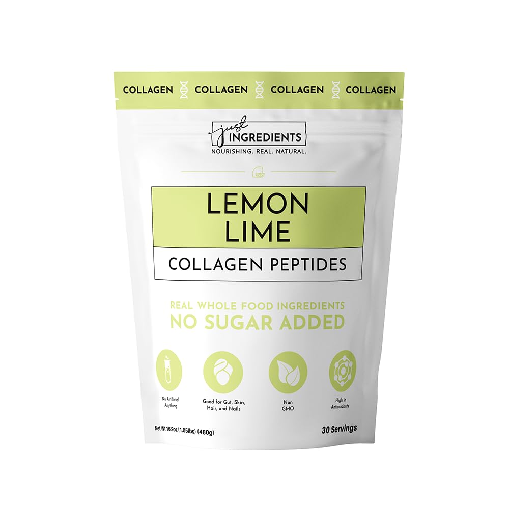JUST INGREDIENTS Collagène Citron-Lime – boîte pratique pour un apport quotidien.