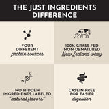 Emballage pratique JUST INGREDIENTS vanille protéine pour le quotidien.