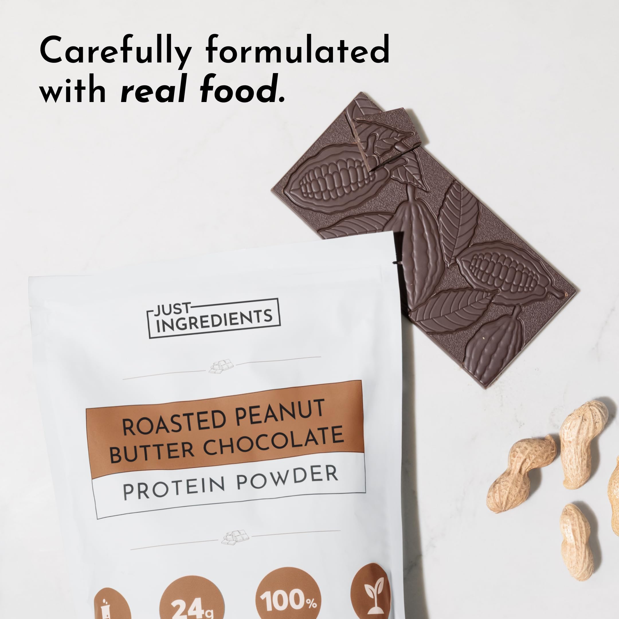 JUST INGREDIENTS etiquette-transparente: etiquette lisible et ingredients clairement listés