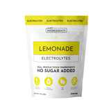 JUST INGREDIENTS limonade-électrolytes bouteille et étiquette, hydratation pratique