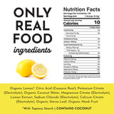 JUST INGREDIENTS limonade-électrolytes ingrédients naturels coco et sel marin