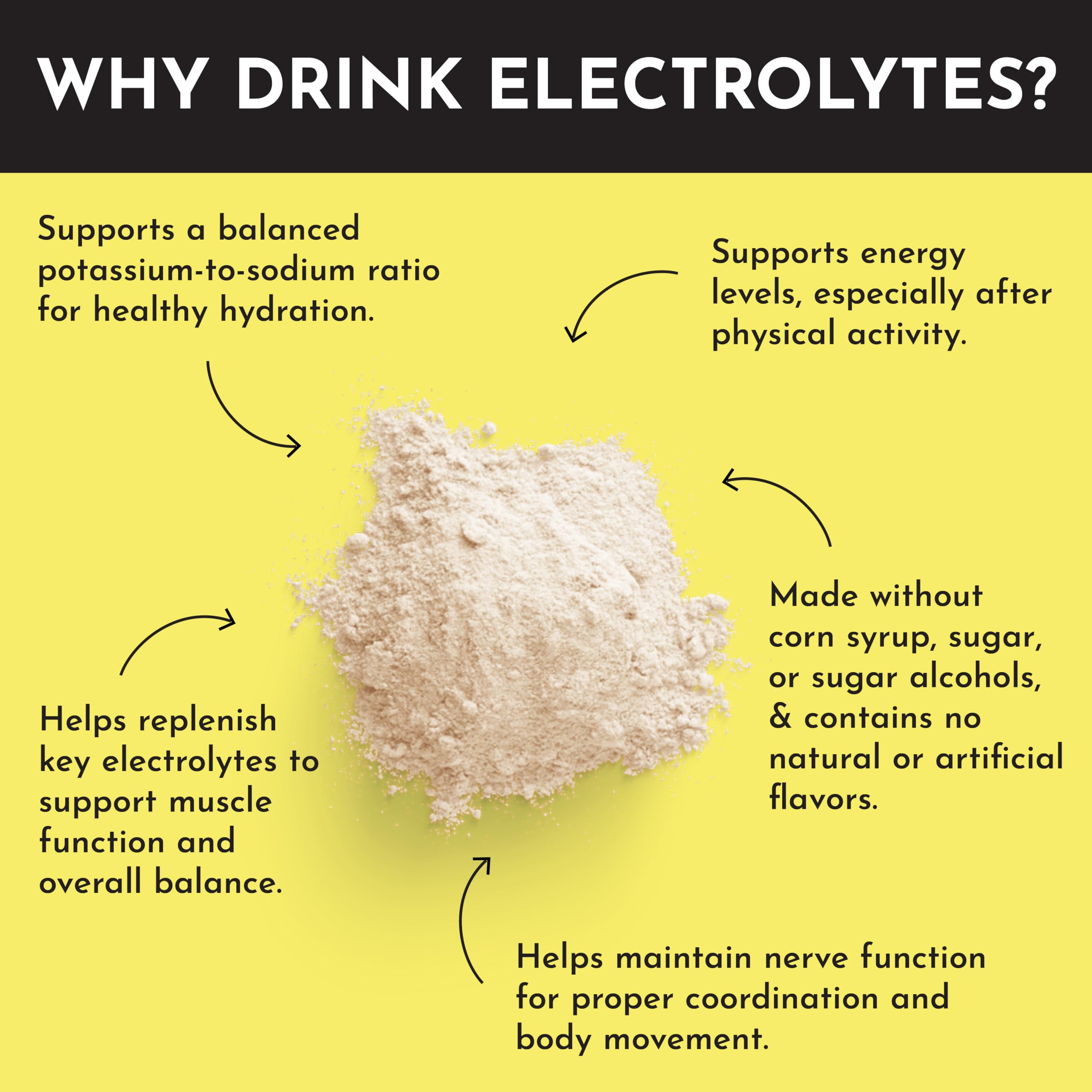 JUST INGREDIENTS limonade-électrolytes mélange eau, saveur citronnée