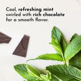 Just Ingredients protéine bouillon menthe-chocolat, profil protéique complet.
