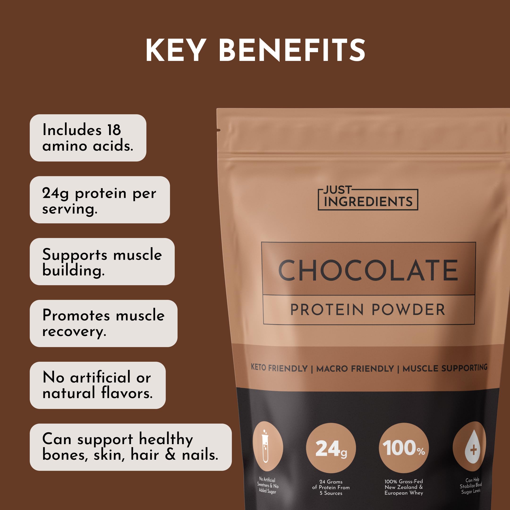 Petit-déjeuner protéiné avec protéines chocolat Just Ingredients et flocons d’avoine.