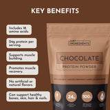 Petit-déjeuner protéiné avec protéines chocolat Just Ingredients et flocons d’avoine.
