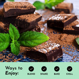 Just Ingredients protéine menthe-chocolat, shake prêt, texture onctueuse après mélange