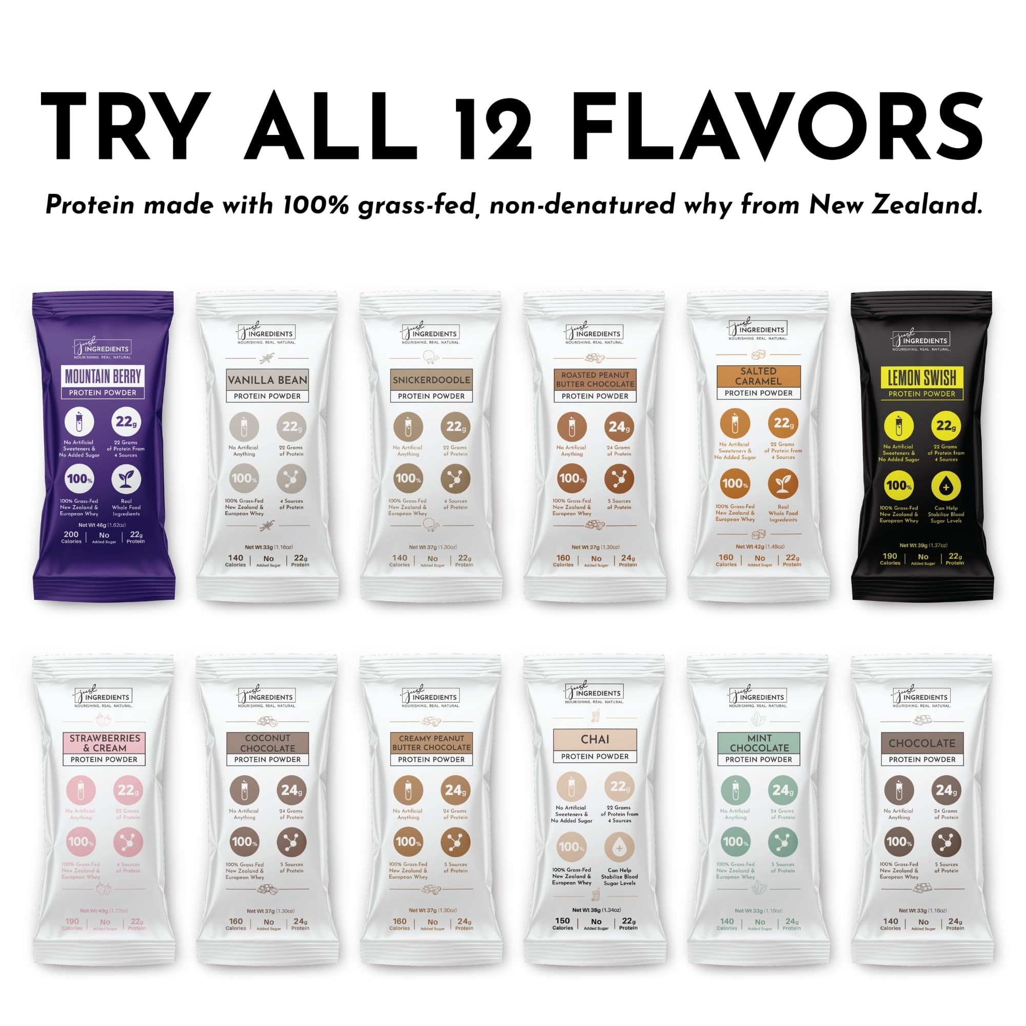 JUST INGREDIENTS protéines multiples pour profils variés