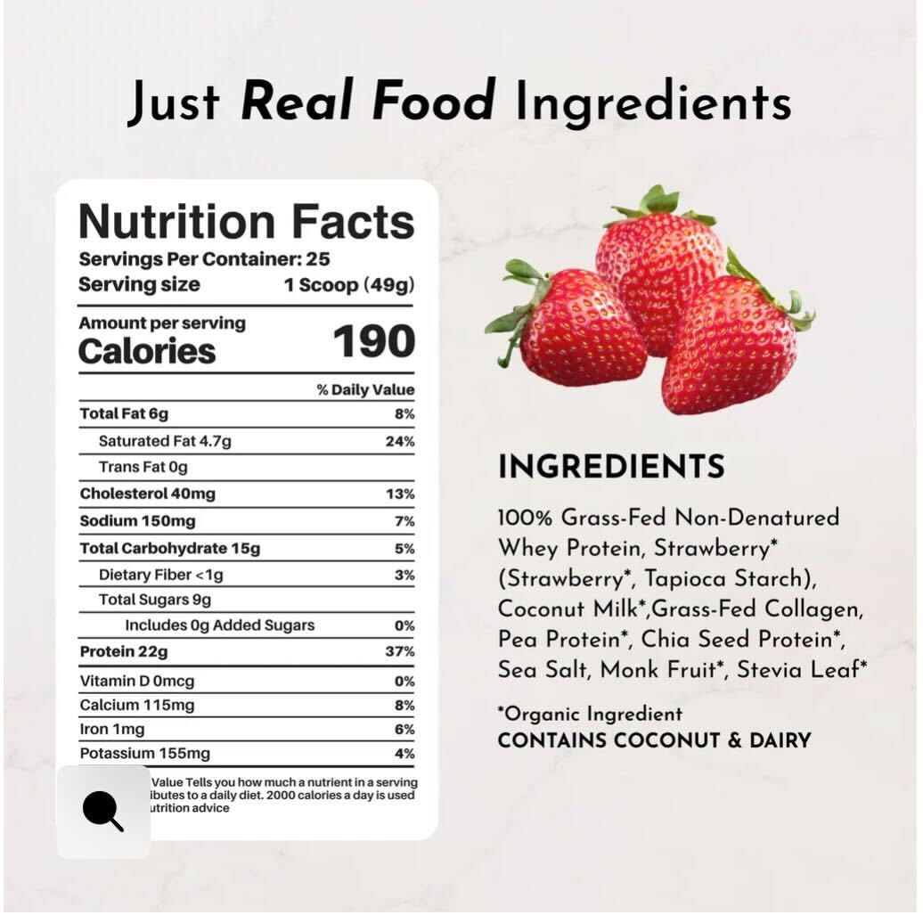 Sachet protéine JUST INGREDIENTS, pratique à emporter pour un apport rapide.