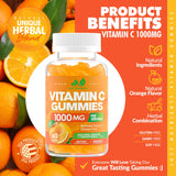 Just Nutrients gommes vitamine C 1000mg – ingrédients naturels et sans allergènes
