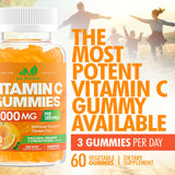 Just Nutrients gommes vitamine C 1000mg – texture douce et facile à mâcher