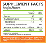 Just Nutrients vitamine C 1000 mg gommes, texture douce et goût fruité