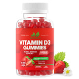 Just Nutrients Vitamine D3 – bouteille de gommes, apport quotidien pratique pour la famille.
