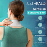 JustHeal RX pansement lidocaïne-cou soulage les mouvements.