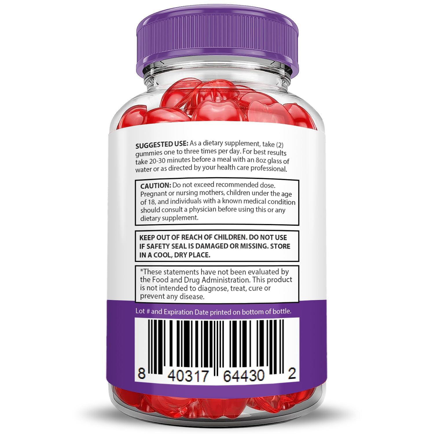 Gommes Ultra Quick Keto ACV Justified Laboratoires avec vitamine B12 pour l'énergie.