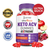 Texture pectine des gommes Ultra Quick Keto ACV Justified Laboratoires pour mâcher agréable.