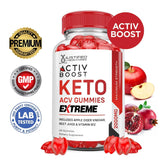 Justified Laboratories Activboost Keto Gommes Extrême – ingrédients pomme grenade betterave en poudre.