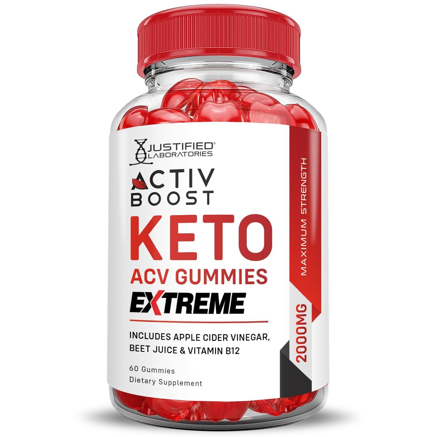 Justified Laboratories Activboost Keto Gommes Extrême – parfait pour une utilisation quotidienne simple et savoureuse.